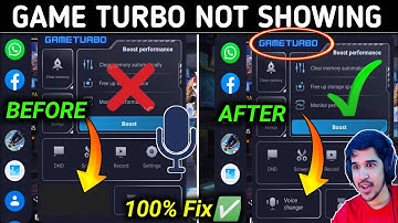 How To Fix Game Turbo Not Showing | Game Turbo Voice Changer Not Showing | FF Max Game Turbo Not Sho