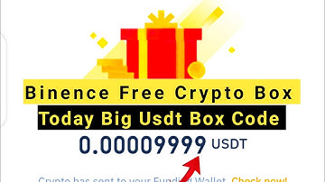Binence Free Crypto Box code & Today Big Usdt crypto box code #Earnwithkhalid