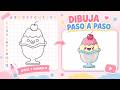 Paso a paso ultrarrápido para dibujar un HELADO ✨???? [Activa los subtítulos]