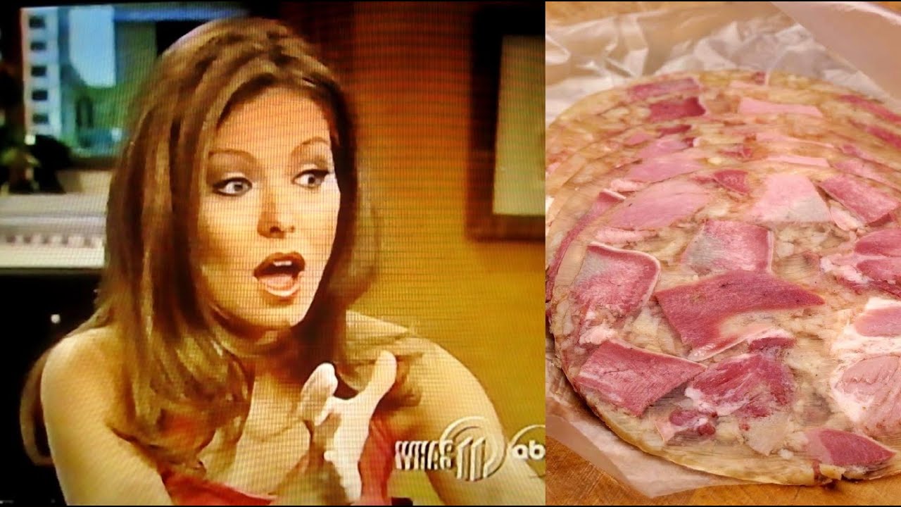 Kelly Ripa is grossed out by head cheese, Live With Regis & Kelly, Feb. 12, 2001, ABC/WHAS