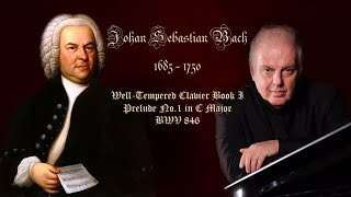J.S. Bach - Well - Tempered Clavier,  Book I, Prelude No1 in C Major -  BWV 846 - D. Barenboim (HD)