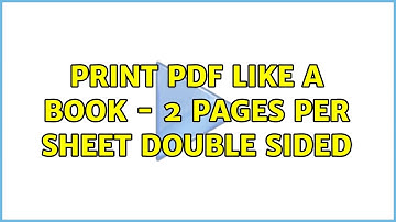 Ubuntu: Print pdf like a book - 2 pages per sheet double sided