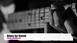 Blues for Stevie-Shuffle blues (E) Guitar Backing track