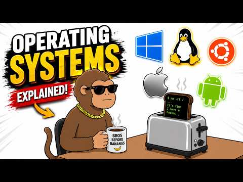 Operating Systems Explained by a Monkey: Windows vs macOS vs Linux