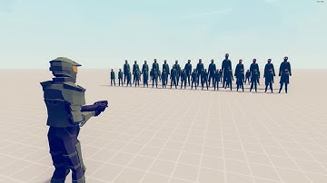 HALO MASTER CHIEF vs ZOMBIES and SWAT TEAM - Totally Accurate Battle Simulator TABS