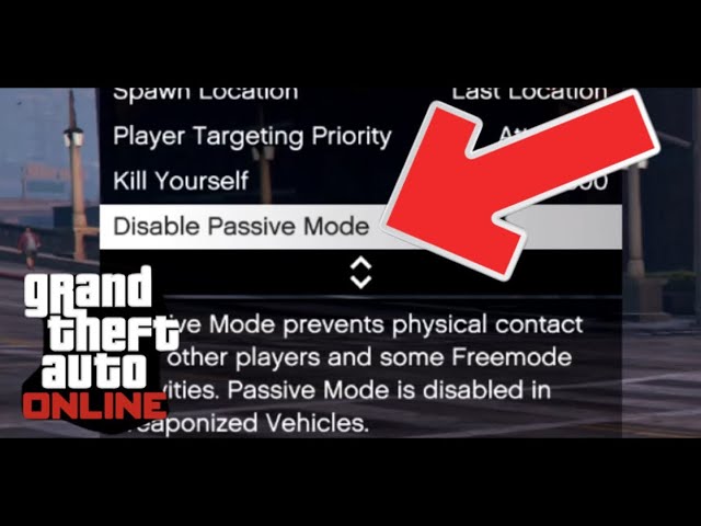 GTA Online Passive Mode: How To Use and Turn On & Off