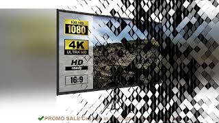 SucceBuy 100 Inch Tripod Projector Screen with Stand 16:9 4K HD Portable Projection Home Cinema for