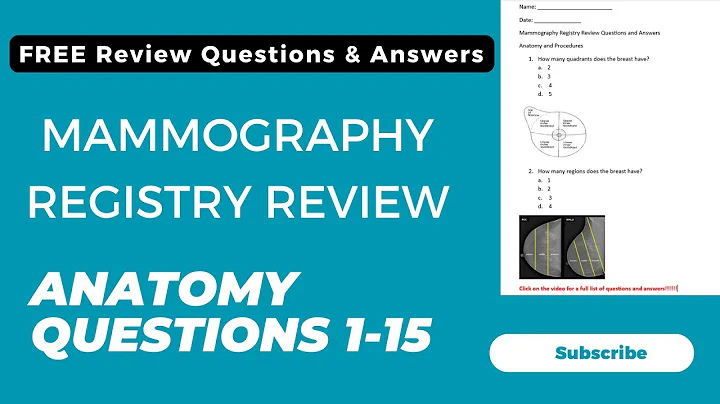 Mammography Registry Review Practice Questions: (Breast Anatomy) Part 1 | EXAM PREP