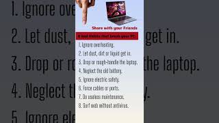 Laptop tips #computer #PCsafty #PCHealth #computercare