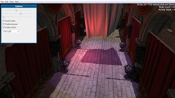 Deferred shading with VSM and SSAO (Sponza Atrium Scene)