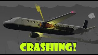 Airplane CRASHES After being Struck by Lightning! - Stormworks