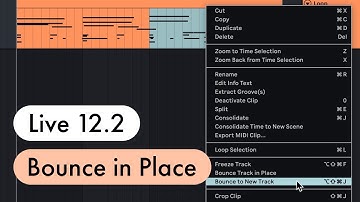 New in Live 12.2 – Bounce to New Track