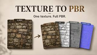 Unreal Engine 5 - FREE PLUGIN | One Texture to All PBR from One Click!