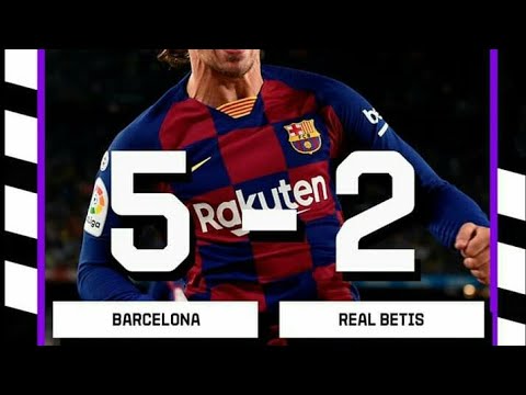 Barcelona vs Real Betis (5-2) Laliga 2019/20 Highlight