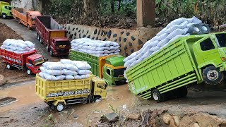 KIRIM BERAS DANA BANSOS DUA YUNIT RC TRUK HINO 500 NYANGKALAK DI TANJAKAN versi miniatur truk rc