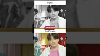 BTS Boy With Luv Hindi vs Original #bts #fypシ #fyp #fypシ゚viral #foryou #jungkook #hooligan #viral