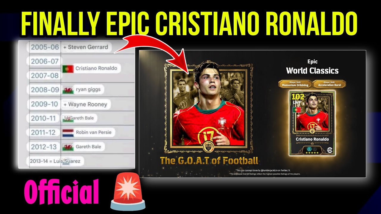 Finally Epic Cristiano Ronaldo in eFootball 2025, New Ingame Modes ...