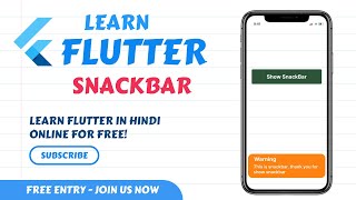 Flutter || SnackBar || SnackBar in Flutter || Flutter snackBar || SnackBar widget in flutter.