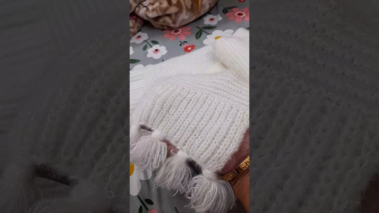 easy handmade white pretty muffler