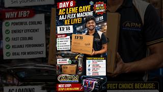 Flex Machine Setup Day 6 😍 | IFB AC Le Aaye Flex Machine Ke Liye🔥 Best Cooling Setup! #viral #edit