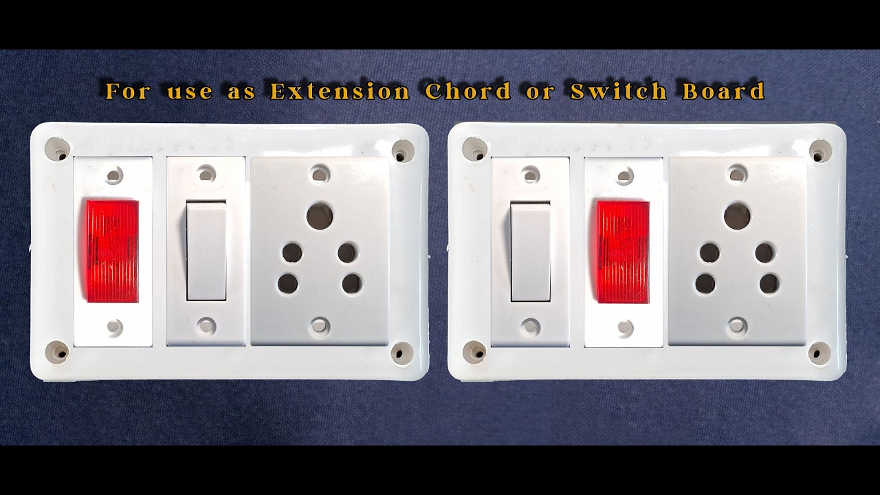 Connecting Switch Box with a Switch, Indicator and a Socket