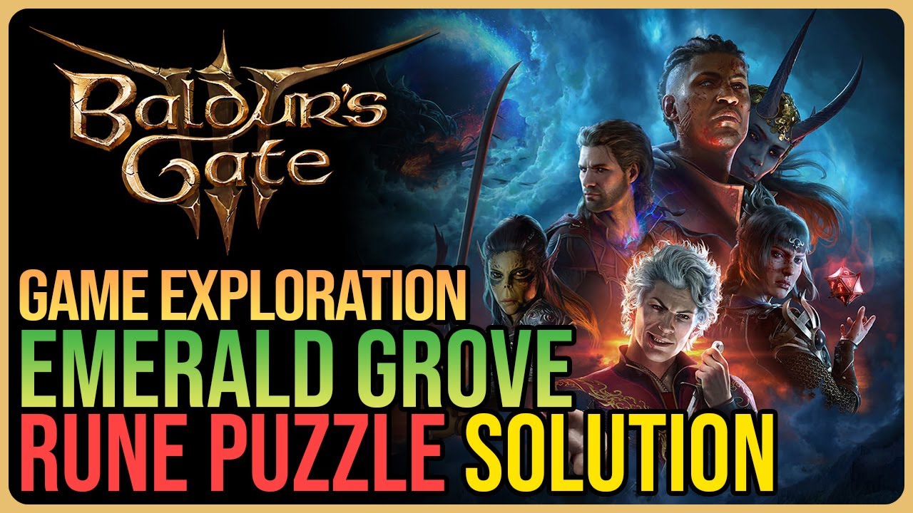 Emerald Grove Rune Puzzle Baldur's Gate 3 - YouTube