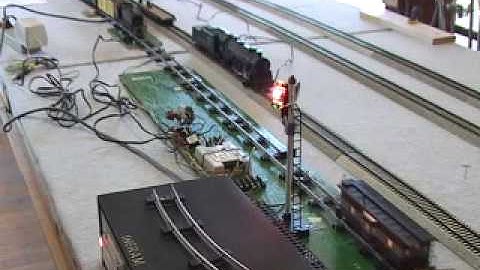 658-3/3: American Flyer Auto. Block  Using RR-Concepts SIM,  Automatically Controls 2 S-Gauge Trains