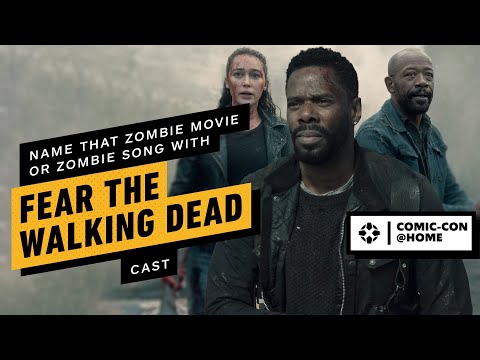 Cast of Fear The Walking Dead Name That Zombie Movie or Zombie Song | Comic Con 2020