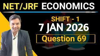 Q69, 7 January 2026 Shift 1 NTA UGC NET/JRF ECONOMICS Question 69 | How To Prepare NET/JRF ECONOMICS