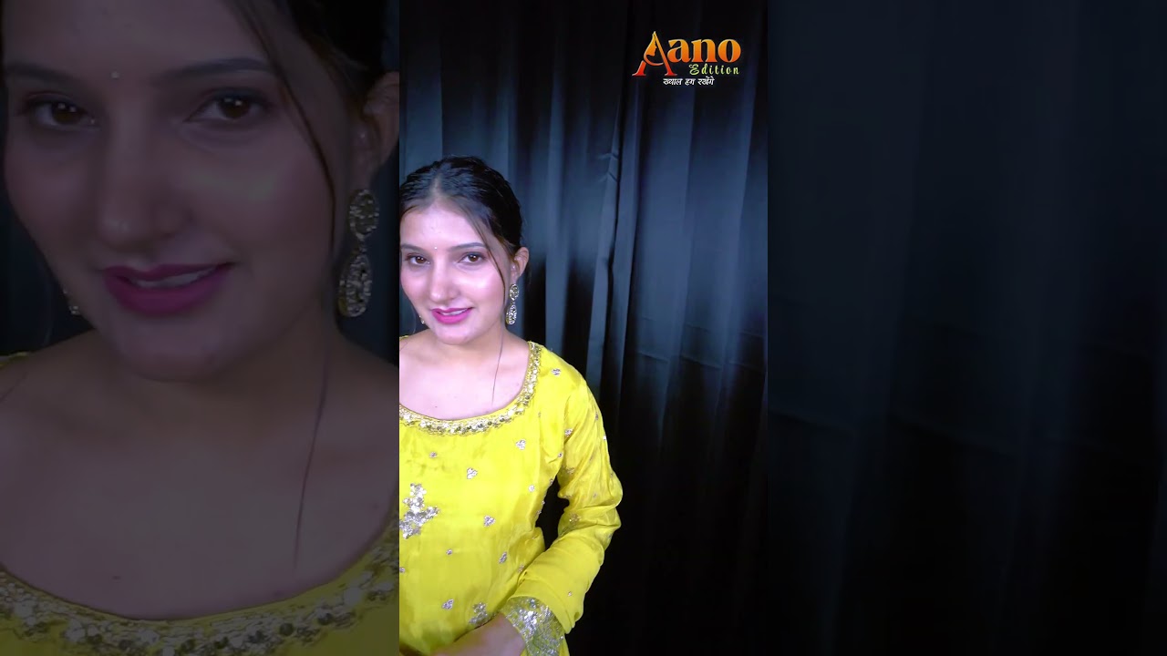 Lemon Yellow Sharara Set at 