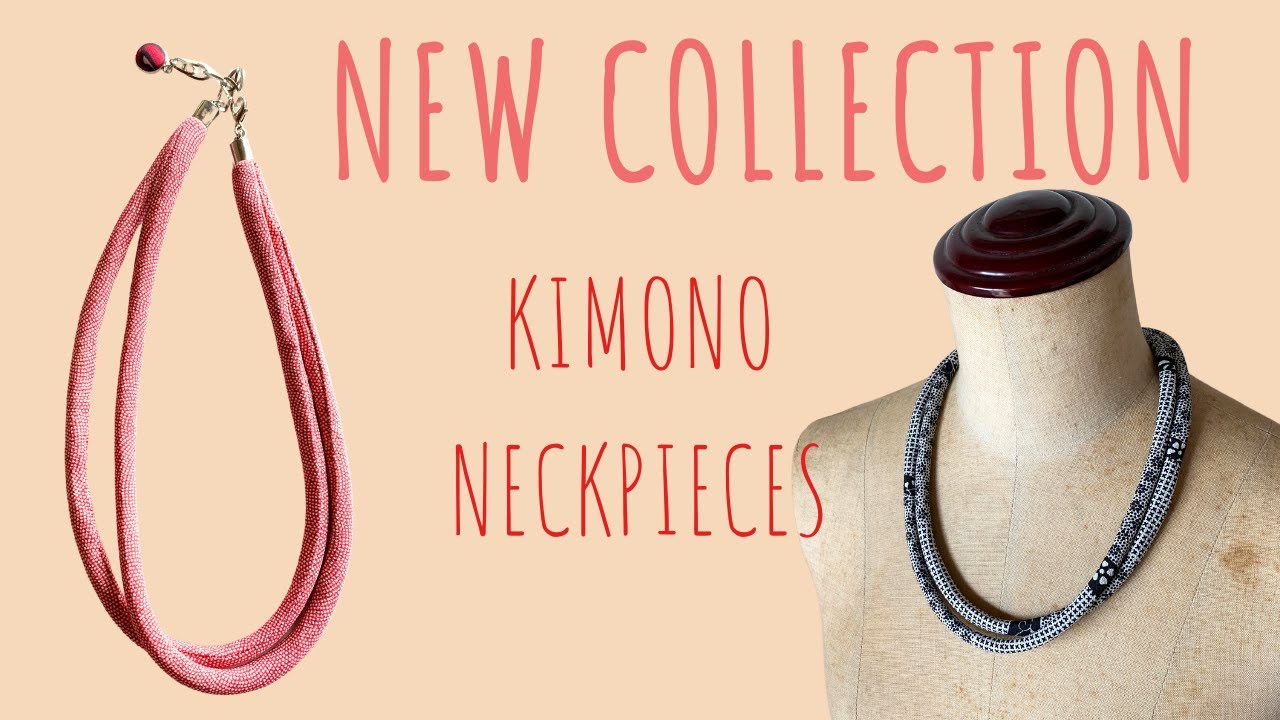 古布でネックレス٩(๑❛ᴗ❛๑)۶ Kimono Neckpiece Jewelry Collection Reveal + Try-On (MUST SEE