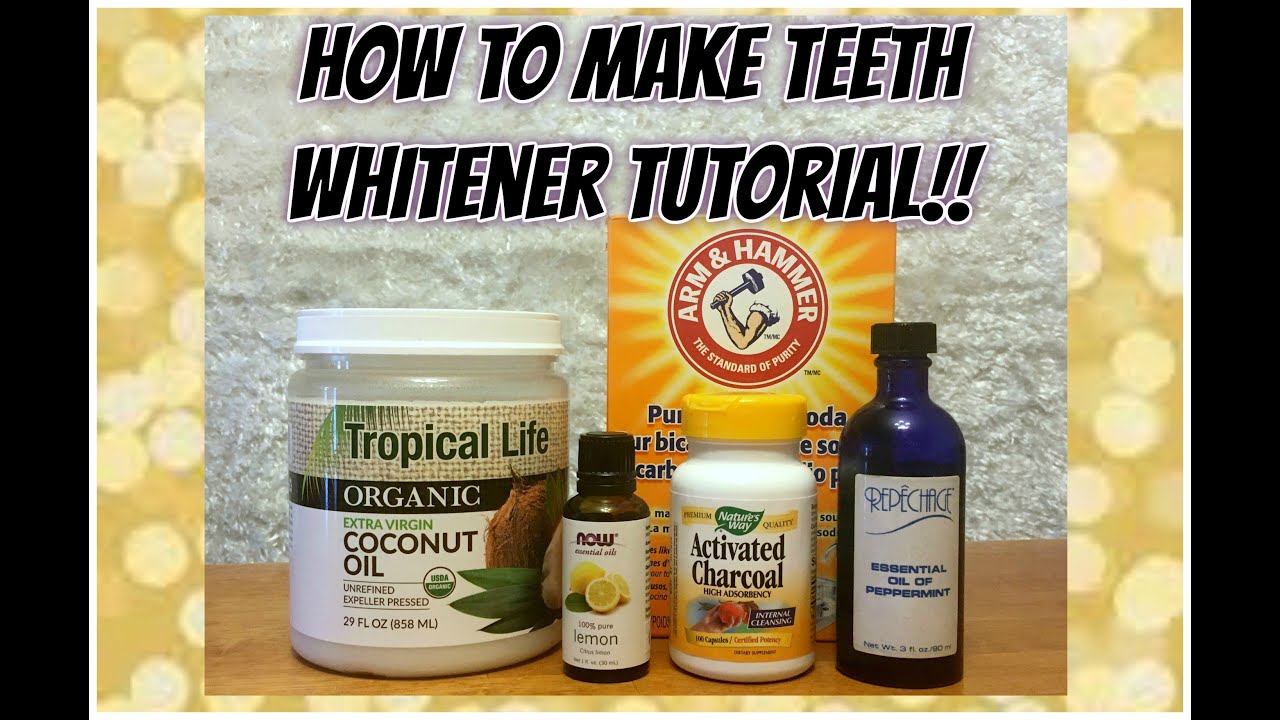 How to Make Homemade Teeth Whitener Diy tutorial YouTube