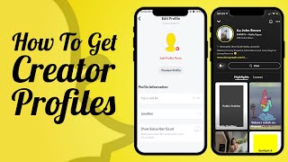 Snapchat Creator Profiles (How to make yours on Snapchat)