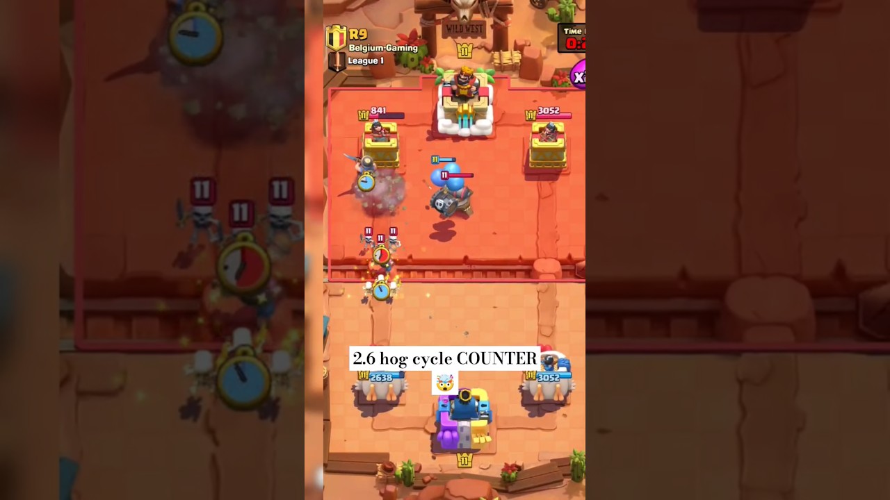 2.6 hog cycle COUNTER 🤯 | clash royale | 