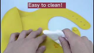 Wholesale Custom Private Label Bpa Free Adjustable Waterproof Silicone Baby Bibs Easy to Clean