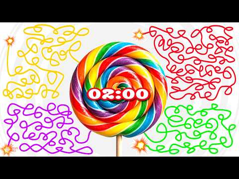 2 MINUTE Timer - LOLLIPOP (CANDY BOMB)​ 🍭​💣​ Classroom Countdown with Music