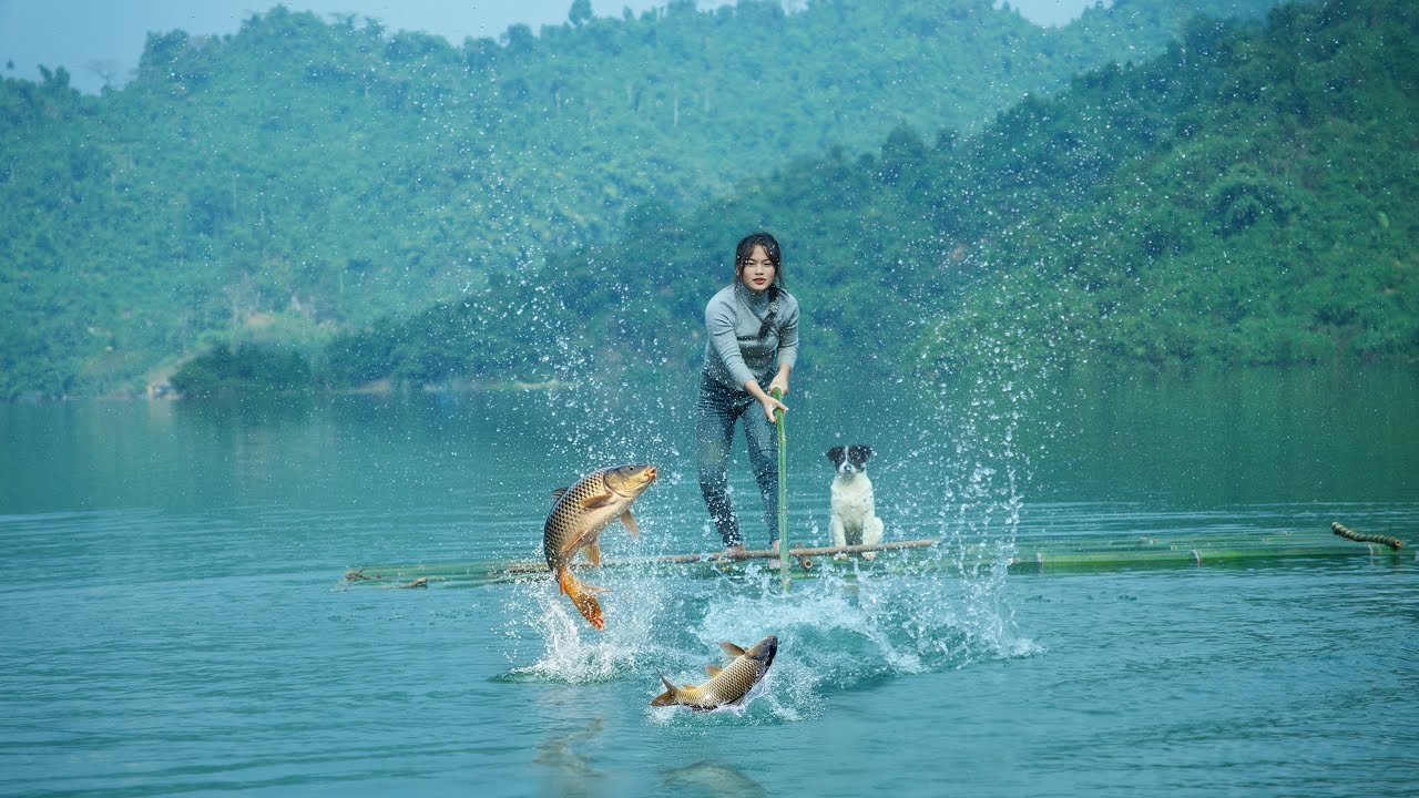 Casting Nets on the Lake: Big Catch for a Solo Fisherwoman