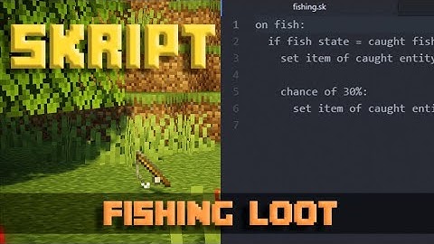Custom Fishing Loot - Minecraft Skript Tutorial