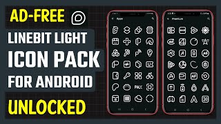 Best Free Linebit Light Icon Pack App for Android screenshot 1
