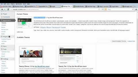 Wordpress Theme Customization - Using The Default Wordpress, twentyten theme