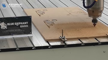 Blue Elephant Entry level type ELE1325 cnc router machine working video