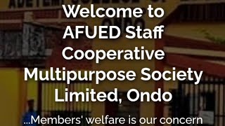 AFUED Coop Web portal Navigation