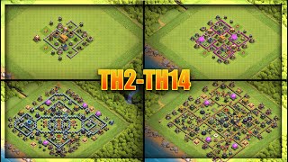 EVERY Town Hall BASE DESIGN!! BEST Bases For TH2-TH14 - Clash Of Clans screenshot 5