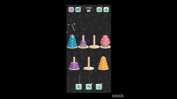 tower of Hanoi sort level 65 || games solution || popular games || puzzle games