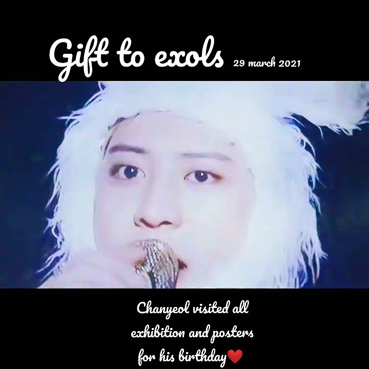 Gift to exols❤chanyeol uploaded on @studio.nng YouTube channel.He visited all exhibition and posters