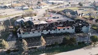 DRONE VIDEO OF AFTERMATH OF KALISPELL FIRE