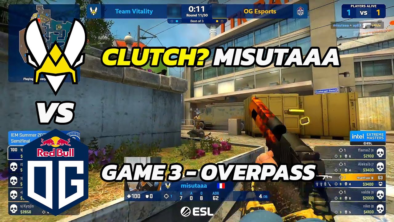 Team Vitality vs. OG - GAME 3 - IEM Summer 2021 - HIGHLIGHTS | CSGO