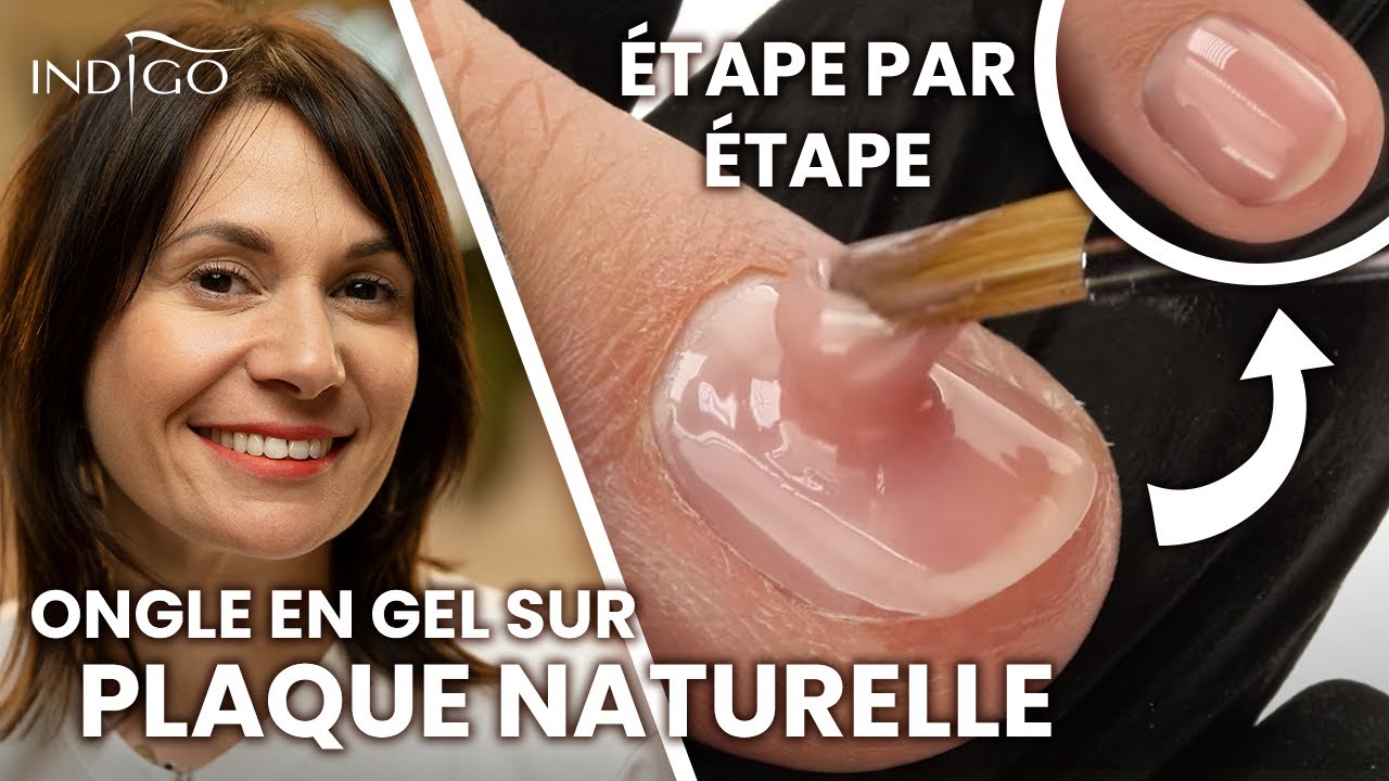 Durcissement de la plaque d'ongle naturelle avec du gel étape par étape