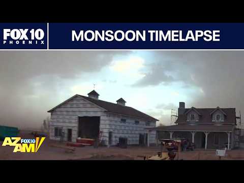 Timelapse shows burst of rain, dust in Coolidge l FOX 10 Phoenix