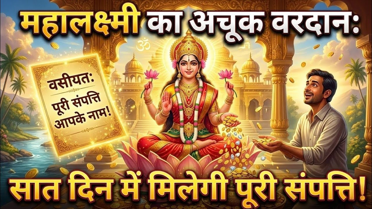 महालक्ष्मी का अचूक वरदान। वसीयत: पूरी संपत्ति आपका नाम।    @LAXMIVANI12 #motivation #laxmimaa